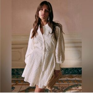 Sezane Caprice Dress Ecru - Size 38